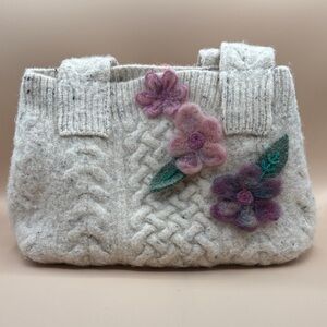 Handmade Upcycled Sweater Tote Bag